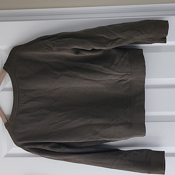 Pact Crew Sweatshirt Olive Green Size M - Picture 4 of 5